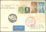 Stamp of Denmark 1934-36, Two Zeppelin items, 1934 LZ129 heavily fr