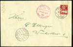 Stamp of Switzerland / Schweiz 1929-36, Graf Zeppelin & Hindenburg Flights, great