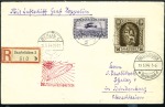 Stamp of Germany » Plebiscite Areas » Saar 1930-34, Three Zeppelin Flight items (2 covers, 1 