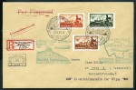 Stamp of Germany » Plebiscite Areas » Saar 1930-34, Three Zeppelin Flight items (2 covers, 1 