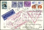Stamp of Netherlands 1930-36, Graf Zeppelin & Hindenburg Flights, excep