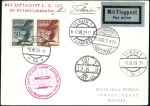 Stamp of Austria 1929-36 Graf Zeppelin & Hindenburg Flights, great 