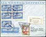 Stamp of Paraguay 1931-35 Graf Zeppelin Flights, wonderful lot of 16