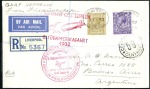 Stamp of Large Lots and Collections Graf Zeppelin & Hindenburg flight covers or cards,