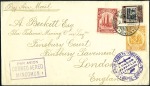 Stamp of Large Lots and Collections Graf Zeppelin & Hindenburg flight covers or cards,