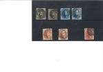 Stamp of Belgium » Belgique. 1851 Médaillons (filigrane sans cadre) - Oblitérations Lot comprenant deux 10c, deux 20c et trois 40c por