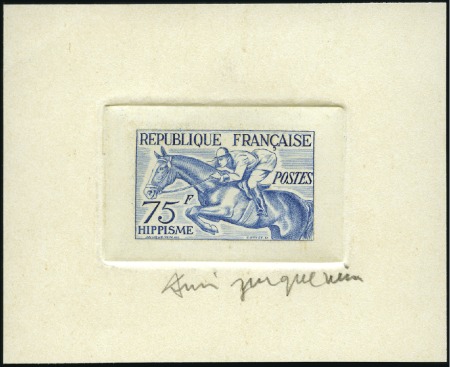 Stamp of France France 1953 Helsinki Olympics set of six die proof