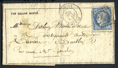 Stamp of France LE FRANKLIN Gazette des Absents n°12 envoyée de ba