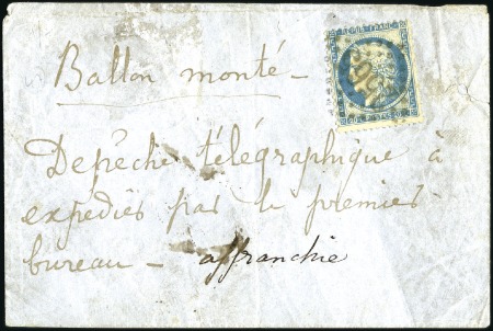 Stamp of France LE GUTENBERG Pli confié avec 20c Siège obl. GC2565