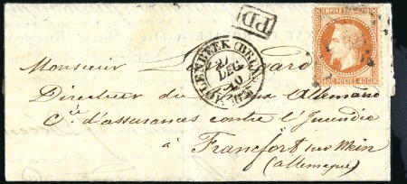 Stamp of France Circulaire la Nationale manuscrite datée de Paris 