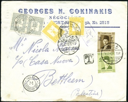 Stamp of Egypt » 1936-1952 King Farouk Definitives 1937-46 Young Farouk group of 8 covers sent underp