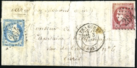 Stamp of France » Guerre de 1870-1871 Boule de Moulins pour un Capitaine d'Etat-Major à 