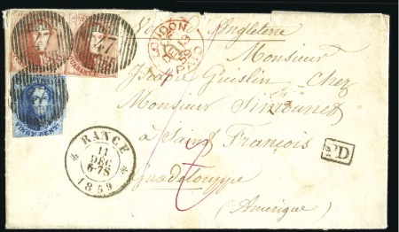 Stamp of Belgium » Belgique. 1858 Médaillons arrondis - Émission Lettre pour la Guadeloupe