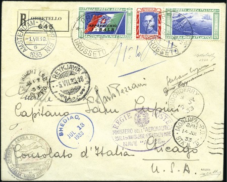 Stamp of Italy "I-BALB" (Commanding General Italo Balbo), set of