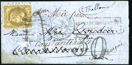 Stamp of France LE VILLE DE CHATEAUDUN Ballon Monté de Paris 04.11