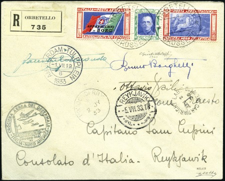 Stamp of Italy "I-BORG" (Commander Captain Bruno Borghetti), set