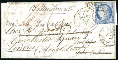 Stamp of France LE VILLE D'ORLEANS Ballon Monté en réponse directe