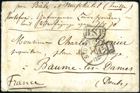 Stamp of France Enveloppe d'un Prisonnier de Guerre à Stuttgart 14