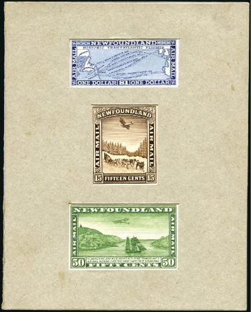 Stamp of Canada » Newfoundland 1931 Airmail Pictorial set of three (15c, 50c & $1