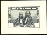 Stamp of Belgian Congo » Ruanda Urundi 1931 Scènes Indigènes, quatre valeurs montées sur 