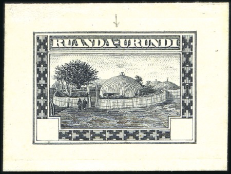 Stamp of Belgian Congo » Ruanda Urundi 1931 Scènes Indigènes, quatre valeurs montées sur 