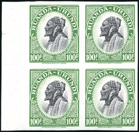 Stamp of Belgian Congo » Ruanda Urundi 1942 Palmiers, la série complète des 22 valeurs en
