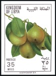 Stamp of Libya 1968 Fruits imperf. progressive proofs on two page