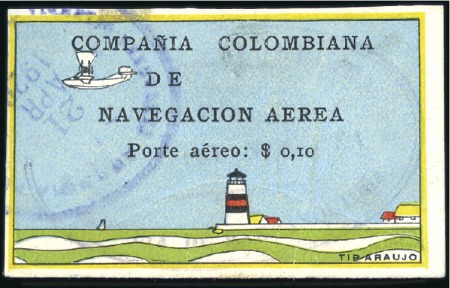 Stamp of Colombia » Colombia Compania Colombiana de Navegacion Aérea 1920 Compania Colombiana de Navegacion Aerea $0.10