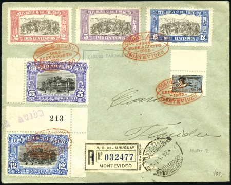 Stamp of Large Lots and Collections 1925-39, Highly useful group of 13 covers or cards