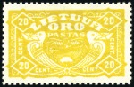 Stamp of Lithuania 1924 20c & 60c Airmails without watermark, mint og