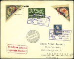 Stamp of Large Lots and Collections 1925-48, Interesting lot of 12 covers or cards wit