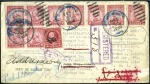 Stamp of Large Lots and Collections 1925-48, Interesting lot of 12 covers or cards wit