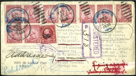 Stamp of Large Lots and Collections 1925-48, Interesting lot of 12 covers or cards wit