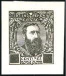 Stamp of Belgian Congo » Congo Belge 1887 Léopold II - Genèse Trois épreuves du coin, sans indication de la vale