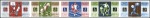 Stamp of Qatar 1966 Pan-Arabian Games imperf. progressive proofs 