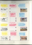 Stamp of Qatar 1999 Camels progressive proofs on 2 pages from the