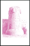 Stamp of Qatar 1997 Castles progressive proofs on a page from the