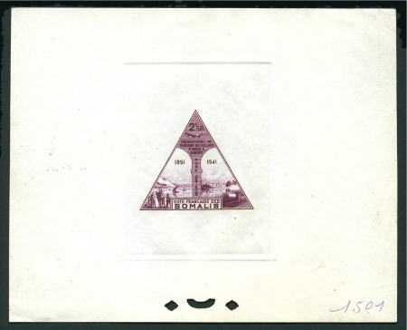 Stamp of Colonies françaises » Côtes des Somalis 1941 Transfer of Obock 50th Anniversary, sunken di