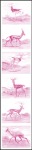 Stamp of Qatar 1996 Gazelle progressive proofs on a part page and