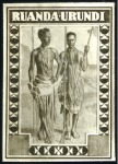 Stamp of Belgian Congo » Ruanda Urundi 1931 Scènes Indigènes, quatre épreuves photographi