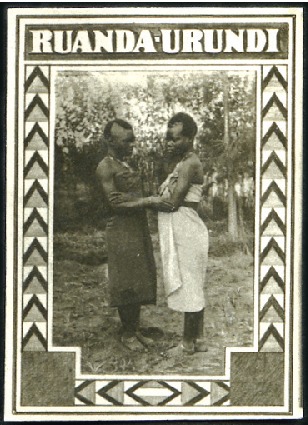 Stamp of Belgian Congo » Ruanda Urundi 1931 Scènes Indigènes, quatre épreuves photographi
