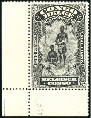 Stamp of Belgian Congo » General Issues from 1909 (June) 1915 "Bilingues modifiés", la série complète, tira