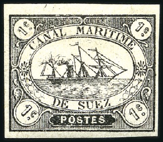 Stamp of Egypt » Suez-Canal Company 1868 Suez Canal Company 1c, 5c and 40c mint/unused