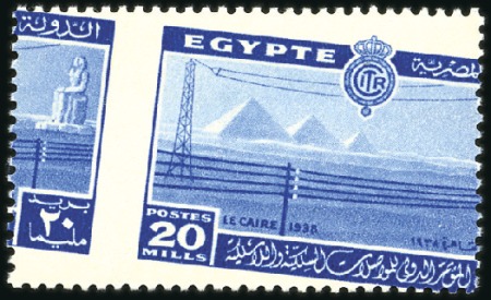 Stamp of Egypt » Commemoratives 1938 Telecommunications Congress set of 3 with obl