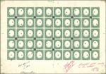 Stamp of Belgian Congo » Ruanda Urundi 1942 Palmiers, épreuves provenant de l'archive Wat