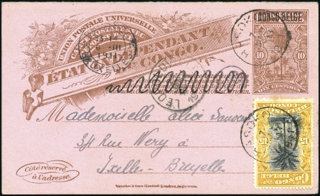 Stamp of Belgian Congo 1894-22, Lot de 18 cartes, la plupart des entiers 