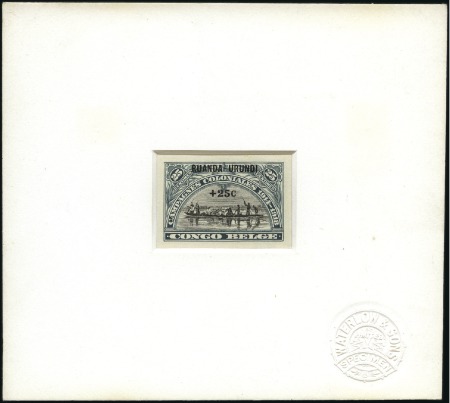 Stamp of Belgian Congo » Ruanda Urundi 1925 Campagnes Coloniales (texte en français), ess