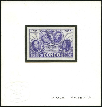 Stamp of Belgian Congo » General Issues from 1909 (June) 1935 Cinquantenaire de l'État indépendant du Congo