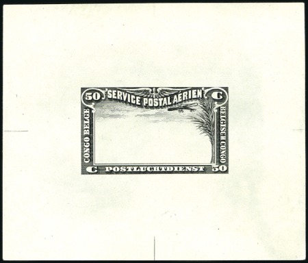 Stamp of Belgian Congo 1921-34, Lot de 14 épreuves comprenant la série de