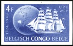 Stamp of Belgian Congo » General Issues from 1909 (June) 1949 75ème anniversaire du l'U.P.U, quatre épreuve